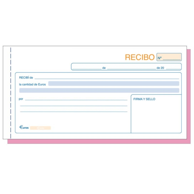 Comprar Talonario recibos con copia T-60 48D duplicado 50 Juegos