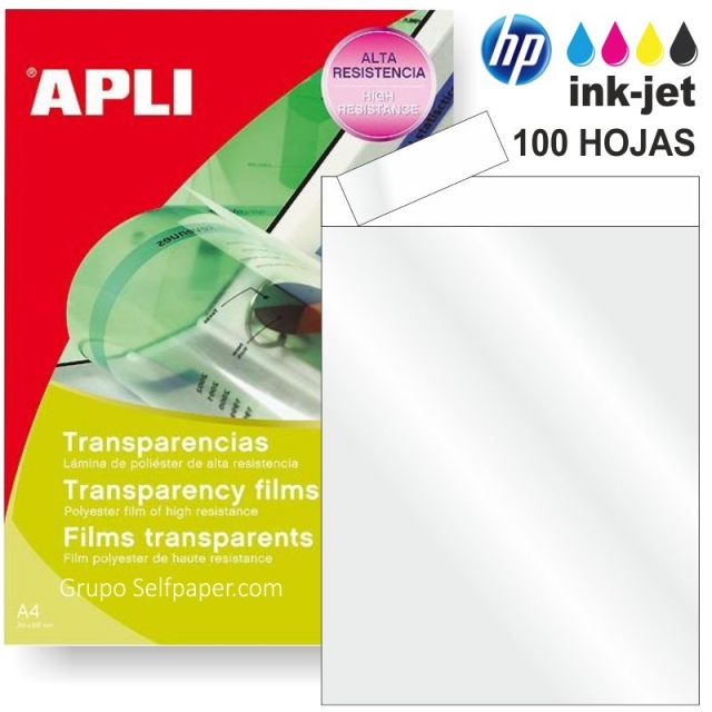 Comprar Transparencias para impresoras Inkjet Hp Banda Sup. Caja 100