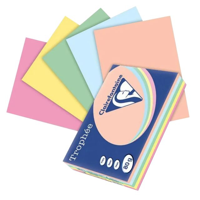 trophee 1703c folios colores claros 500 hojas