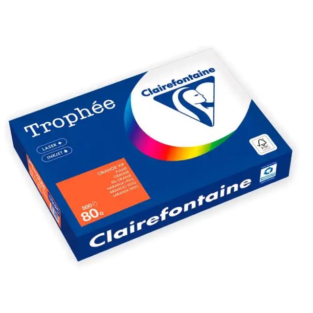 papel a4 color naranja fuerte vivo 500 hojas g