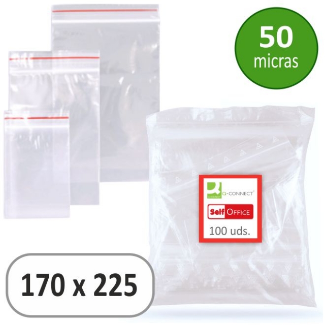 Comprar Bolsas plástico autocierre minigrip 175x250 mm Paquete 100 u