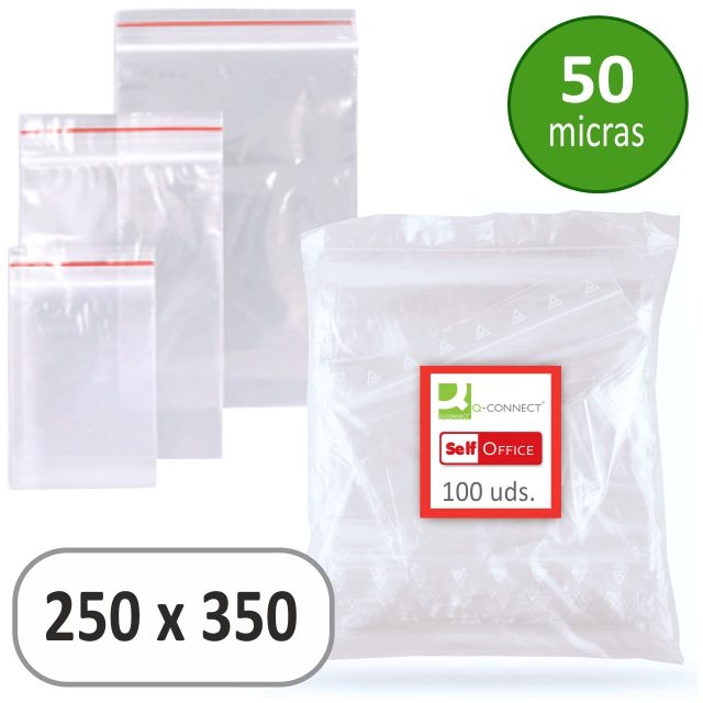 bolsas plastico minigrip autocierre 250x350 mm