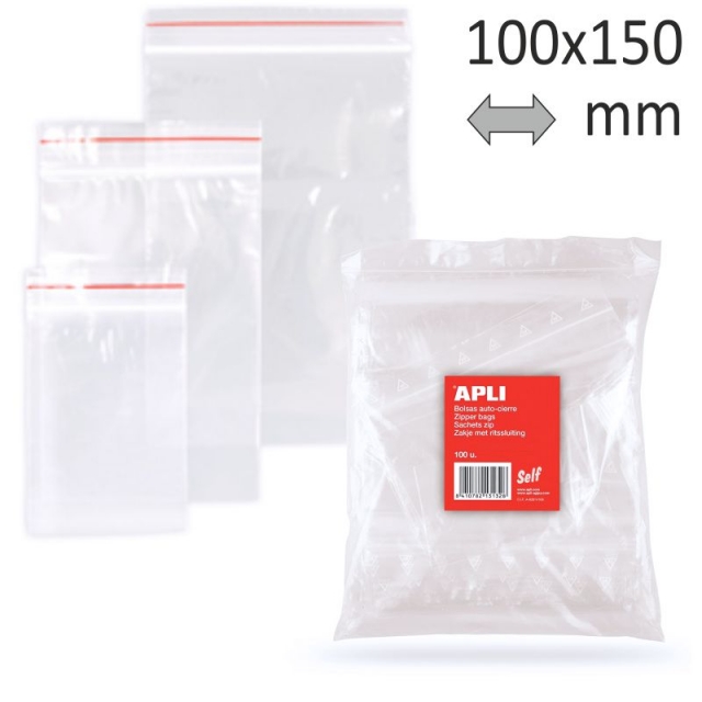 Comprar Bolsas de plastico Autocierre 100x150mm minigrip polietileno