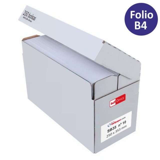 caja sobres bolsas folio b4 sam a12 blanco