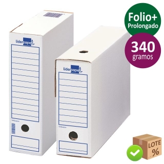 Caja archivador definitivo Folio Prolongado 340  Liderpapel DF22