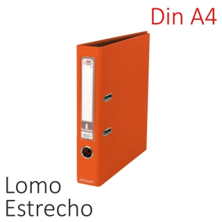 Archivador Liderpapel AY17 Lomo estrecho Naranja