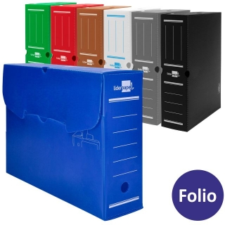 CAJA ARCHIVO DEFINITIVO PP CARCHIVO Fº 100MM AZUL - Folder, Líder