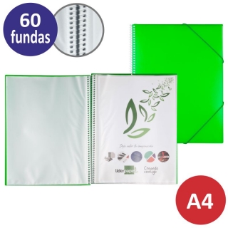 Carpeta 60 fundas, cierre