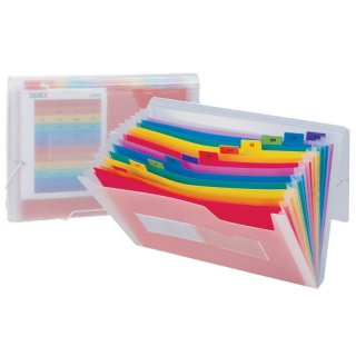 Carpeta clasificadora Fuelle plstico colores Spectrafile  Liderpapel FU23