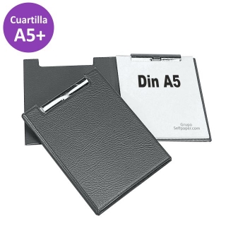 Carpeta con pinza dentada,