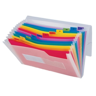 Carpeta Fuelle Plastico acordeon colores Spectrafile  Liderpapel FU08