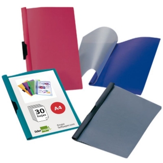 Dosier pinza lateral metlica, carpeta 30  Liderpapel DP04