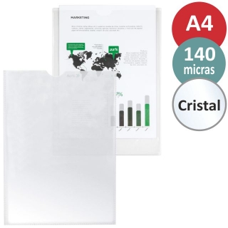 Funda plstico Din A4,, Q-connect