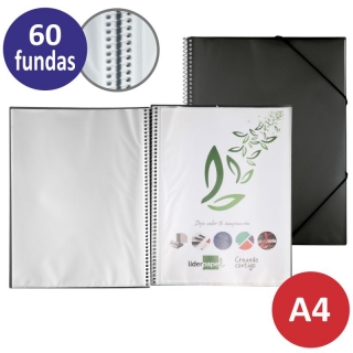 Tarifario, carpeta de 60 fundas Din  Liderpapel EC34