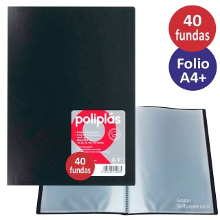 Carpeta 40 Fundas Folio Grafoplas Poliplas  01440010