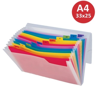Carpeta Fuelle Plastico acordeon colores