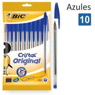 Bic Cristal Blister 10 bolígrafos azules