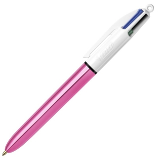 Bolgrafo Bic 4 Colores Shine Rosa  982875