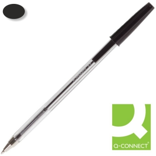 Boligrafo Qconnect Economico Negro