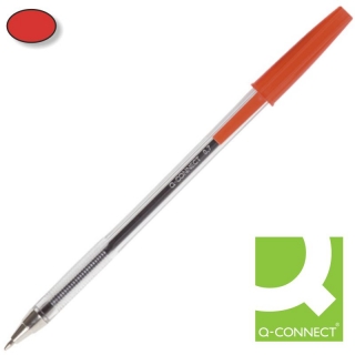 Boligrafo Qconnect Economico Rojo KF26041  Q-connect