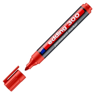 Rotulador Permanente Edding 300-002  Rojo