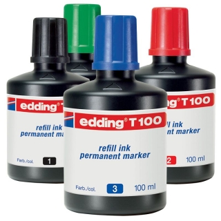 Tinta Edding T-100 Permanente - botella