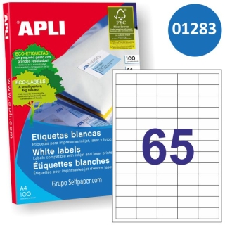 Etiquetas impresora Apli 01283 65x