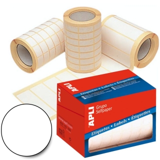Etiquetas Rollo Apli círculos adhesivos, circulares  01671