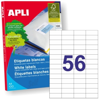 Etiquetas Apli 01284 Caja 100