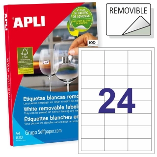 Etiquetas Apli 3056, Removibles