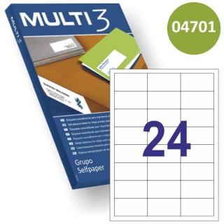 Etiquetas Multi3 4701 para Impresora 24x  04701