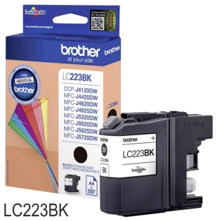 Brother LC223BK, Cartucho Original Negro