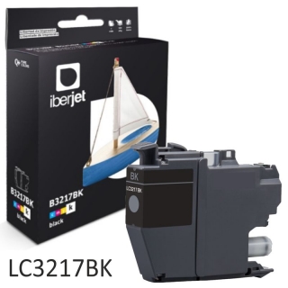 Brother LC3217BK Negro Cartucho compatible Alta  Iberjet LC3217BKC