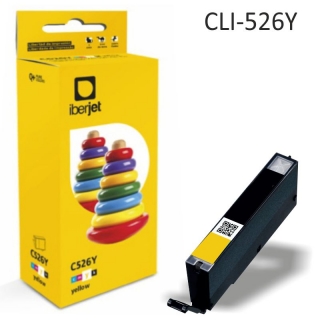 Canon CLI-526Y Amarillo, cartucho compatible  Iberjet CLI526YC