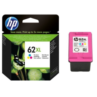 Cartucho HP 62XL Tricolor, tinta Original,  C2P07AE