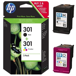 Cartuchos HP 301 Negro +