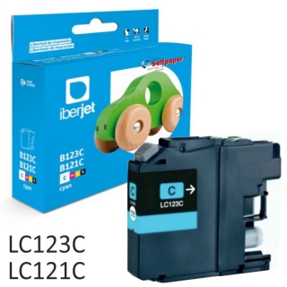Compatible Brother LC123C color azul