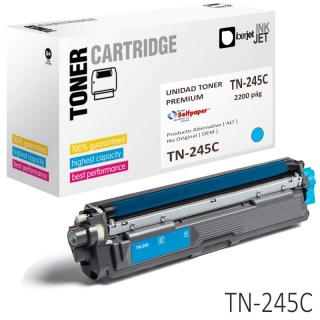 Compatible Brother TN245C, TN241C Cyan,