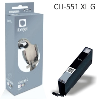 Compatible Canon CLI551XLG, Gris, Cartucho