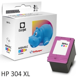 Compatible HP 304XL Tricolor, Cartucho alta  Iberjet 304XLCC