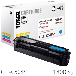 Compatible Samsung  CLT-C504S Cyan 1800  Iberjet CLT-C504SC