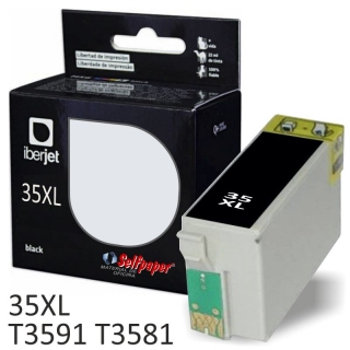 Epson 35XL Negro compatible T3591, T3581  Iberjet T3591C