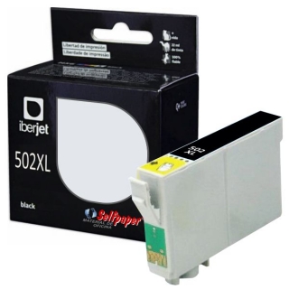 Epson 502XL compatible, C13T03W14010 , negro  Iberjet 502XLBKC