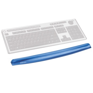 Reposamuecas Teclado Fellowes Gel Crystal Azul  9113709