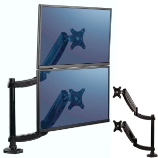 Soporte brazo monitor pantalla doble vertical  8043401