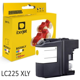 Tinta compatible Brother LC225XLY cartucho Amarillo  Iberjet LC225XLYC