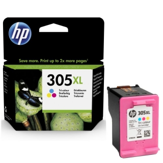 Tinta HP 305XL Tricolor, Cartucho