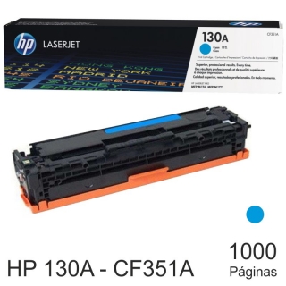 Toner HP CF351A 130A color azul