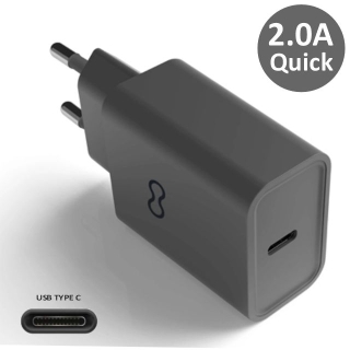 Cargador móvil USB-C carga rápida