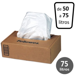 Bolsas plstico para destructoras Fellowes